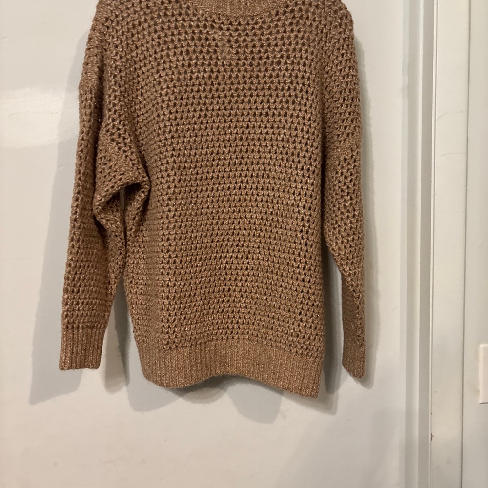 New with tags. Brunello Cucinelli open weave sweater with metallic thread - Picture 14 of 14